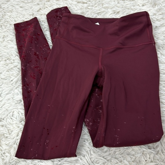 Lululemon Speed Wunder Mid-Rise Tight 28" *Speckle Shine Garnet / Garnet - Picture 1 of 5